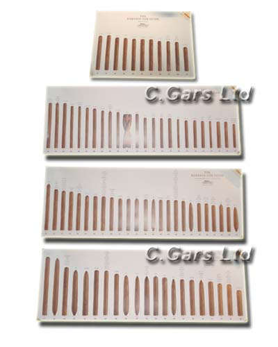 Habanos Size Chart - set of 4 unfra
