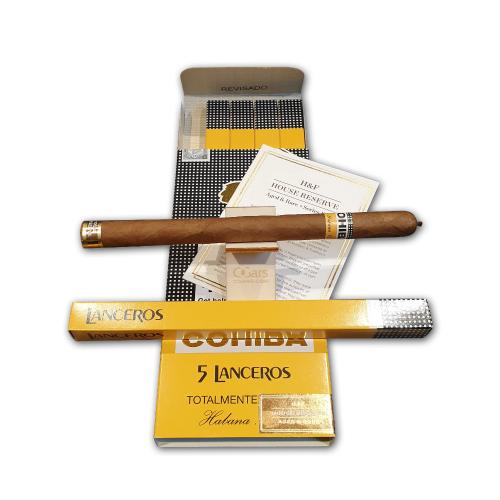 Cohiba Lanceros Cigar (Vintage 2002 - Discontinued Line) - H & F House Reserve - Pack of 5 cigars