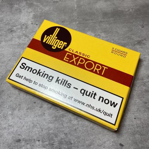 Villiger Export Round Cigar - 1 Pack of 5 (5 cigars)