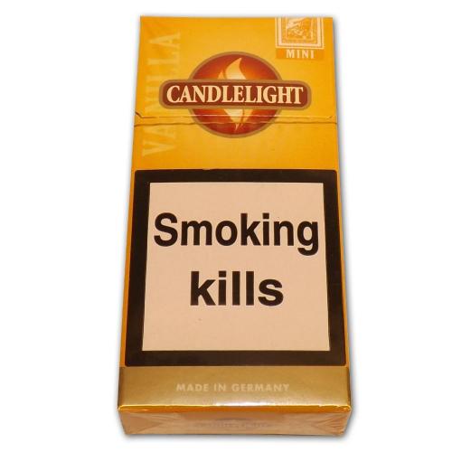 Candlelight Aroma - Vanilla Mini Cigarillos - Pack of 10 (Discontinued)