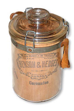 Benson And Hedges glass jar (code 0