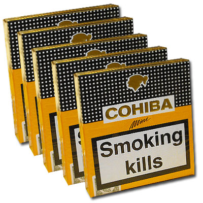 Cohiba Mini Cigarillos - 50s - 5 Packs of 10