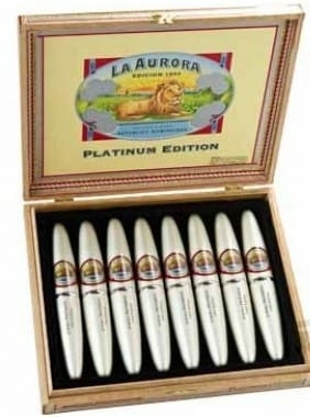 La Aurora Preferidos Platinum Doble Figurado No 2 Tubos