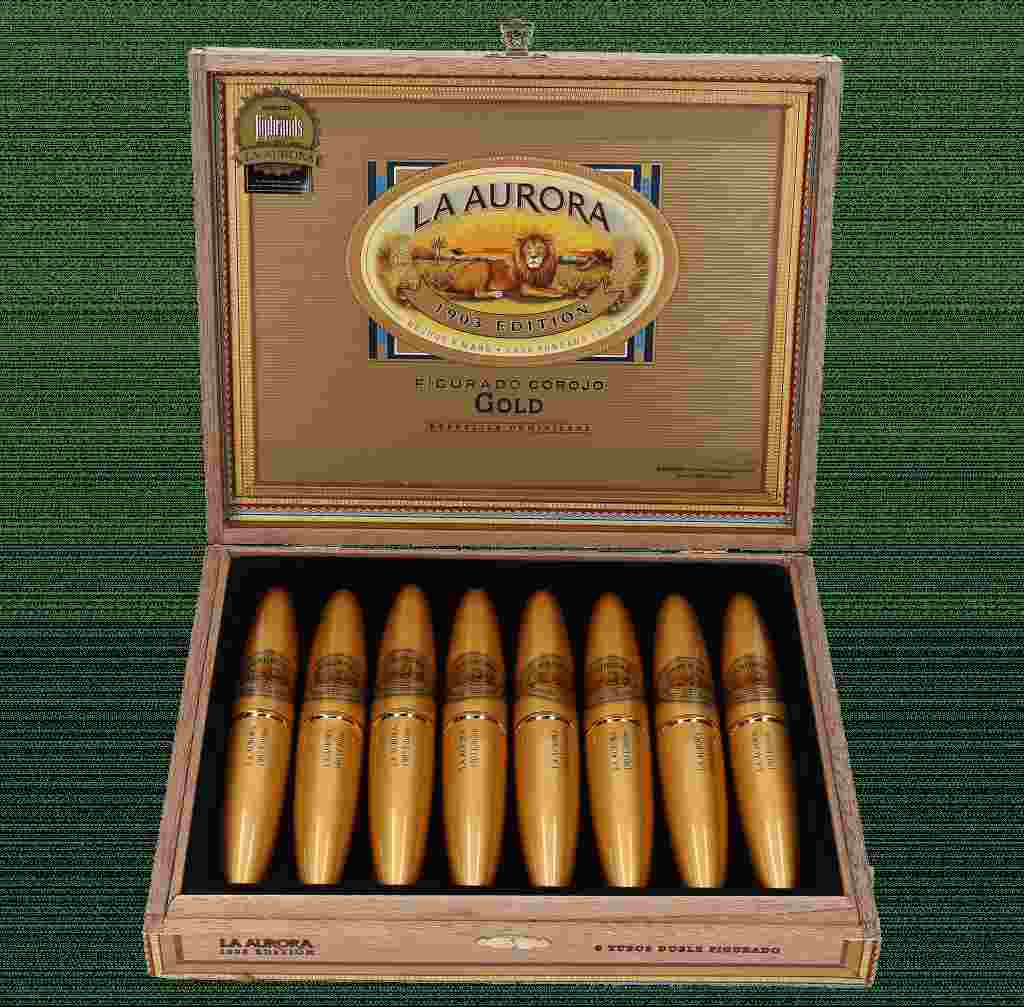 La Aurora Preferidos Gold Doble Figurado No 2 Tubos