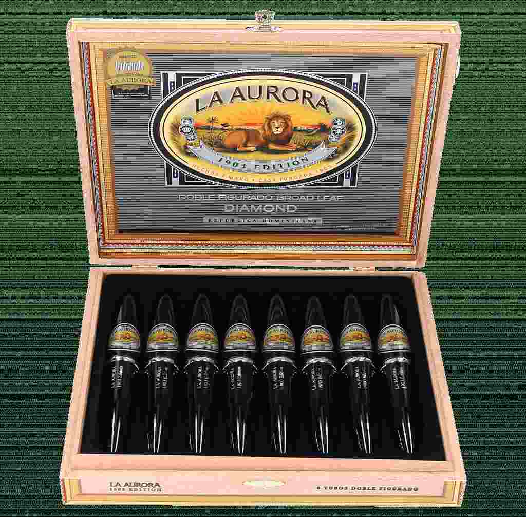 La Aurora Preferidos Diamond Doble Figurado No 2 Tubos