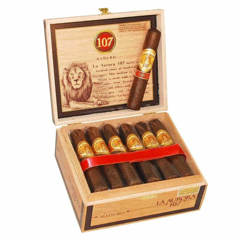 La Aurora 107 Maduro Corona